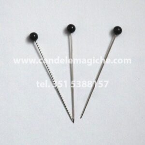 spilloni con capocchia nera