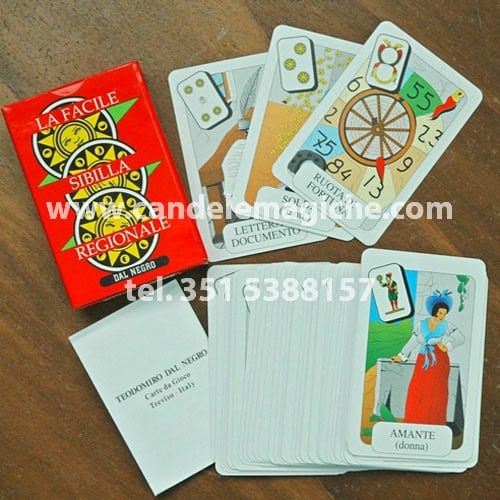 mazzo di tarocchi la facile sibilla regionale