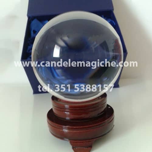 sfera di cristallo da 15cm per cristallomanzia