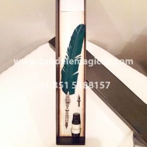 pennino verde con inchiostro wicca