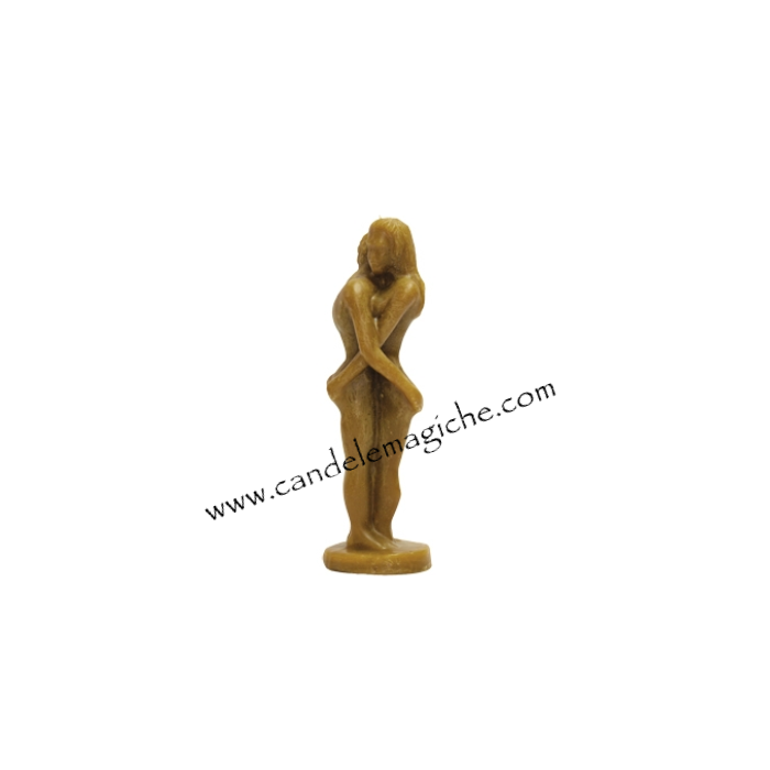 Candela Statuetta degli Amanti Abbracciati in Cera D'Api - immagine 2