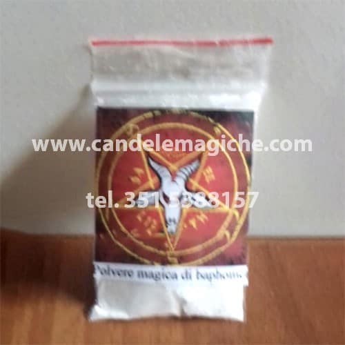 bustina di polvere magica di baphomet