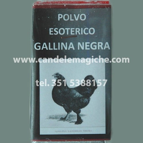 bustina di polvere esoterica gallina negra