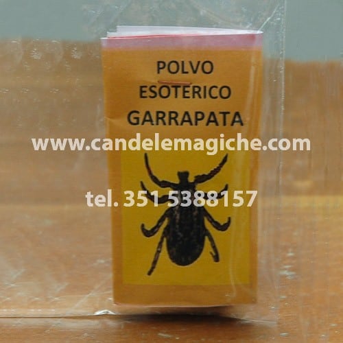 bustina di polvere esoterica garrapata