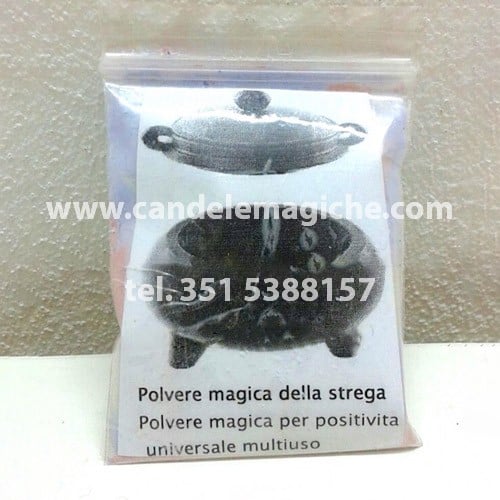 bustina di polvere magica della strega