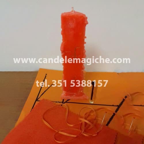 candela arancione dell'arcangelo ophiel