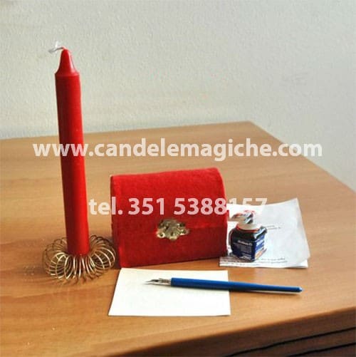 scrigno magico rosso per legamenti d'amore