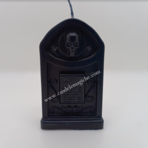Candela Lapide Nera con Terra di Cimitero