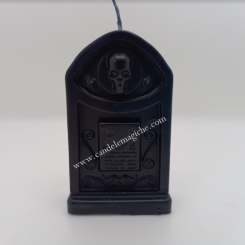 Candela Lapide Nera con Terra di Cimitero