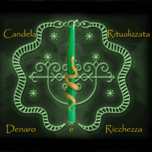 Candela Ritualizzata Voodoo Per Denaro e Ricchezza